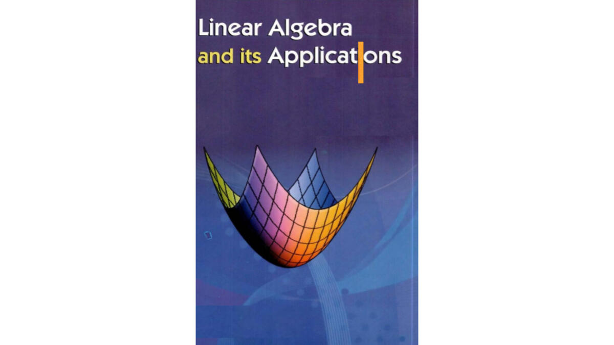 Linear Algebra And Its Applications 1